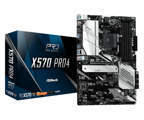 Материнская плата ASRock X570 PRO4 AM4 X570 DDR4 ATX