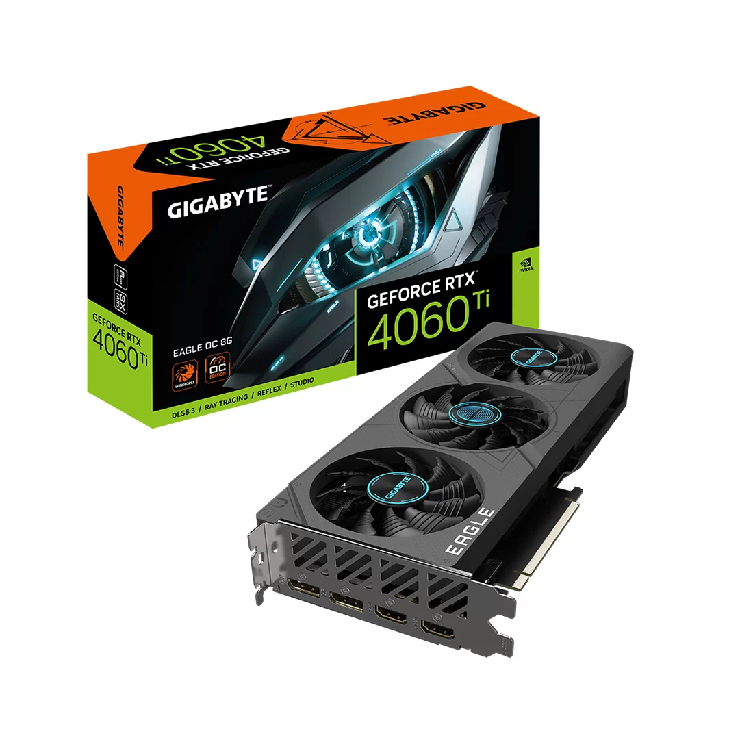 Видеокарта Gigabyte RTX 4060 Ti Eagle OC, 8 ГБ, GDDR6 фото 3