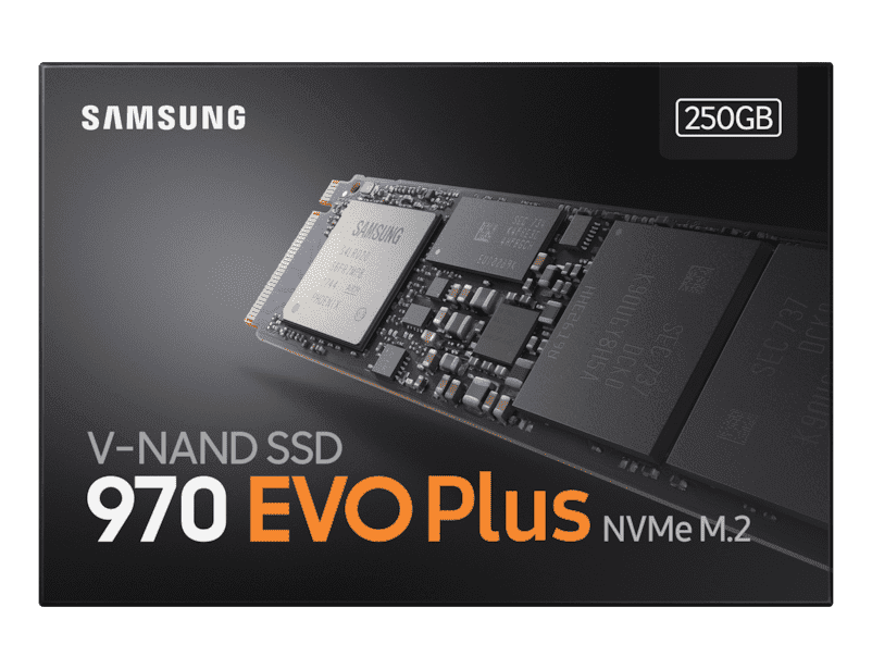 SSD накопитель 250 Gb Samsung 970 EVO Plus, M.2, PCIe 3.0