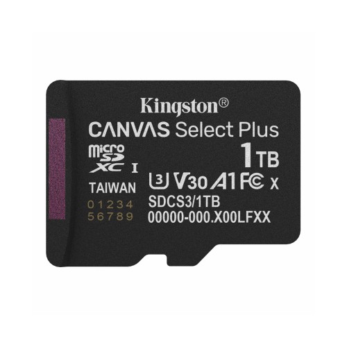 Карта памяти Kingston SDCS3/1TBSP Canvas Select Plus A1 U3 V30 1TB — купить в Казахстане | neom.kz