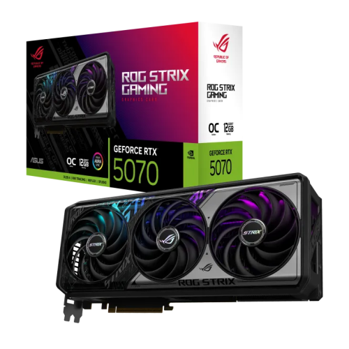 Видеокарта ASUS GeForce RTX5070 12GB GDDR7 192-bit 2xHDMI 3xDP ROG-STRIX-RTX5070-O12G-GAMING