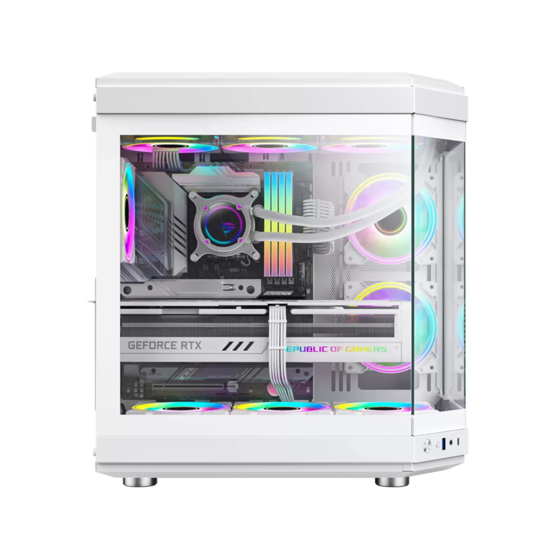 Компьютерный корпус Gamemax HYPE White без Б/П фото 3