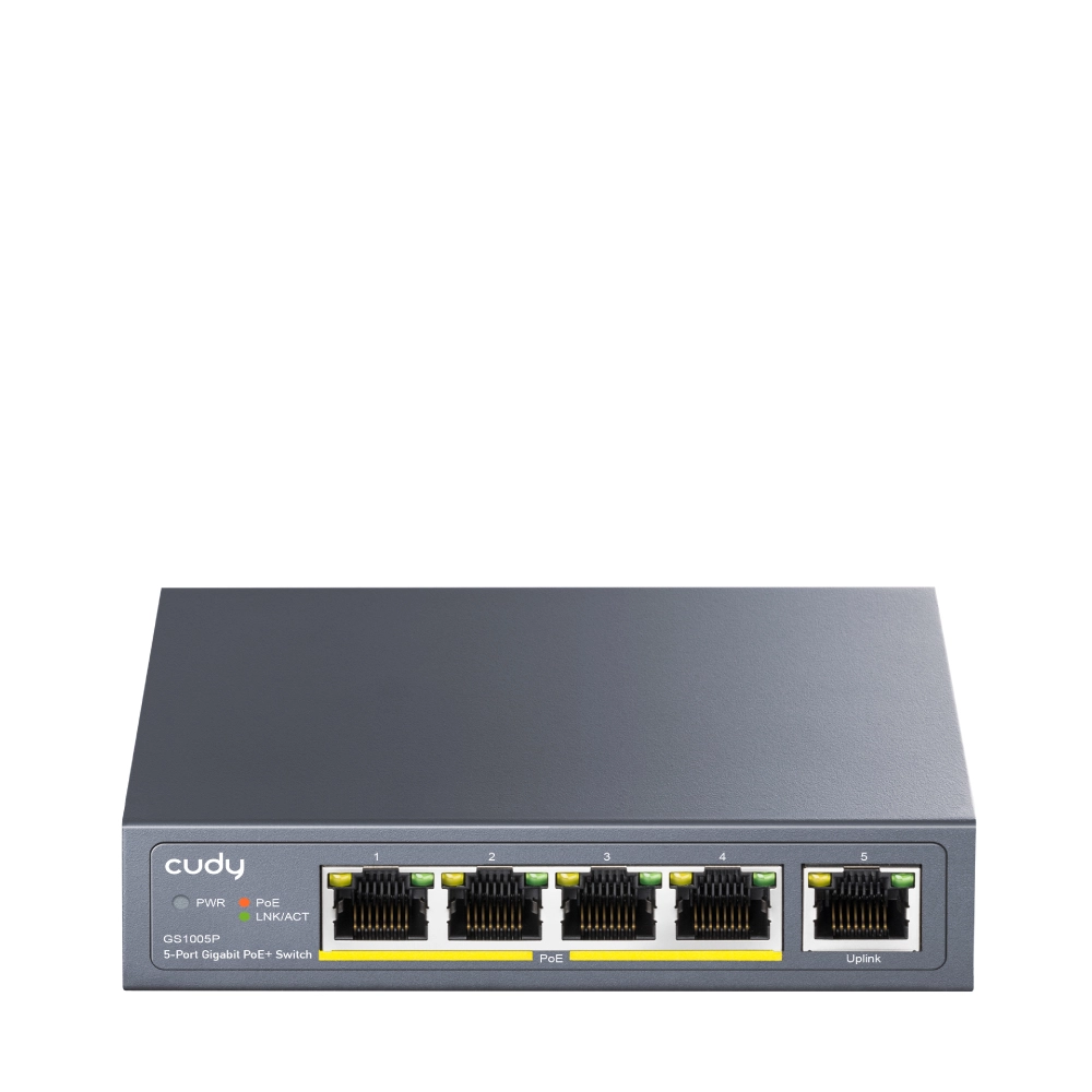 Коммутатор Cudy GS1005P, 5 портов 1 Гбит/с, PoE+