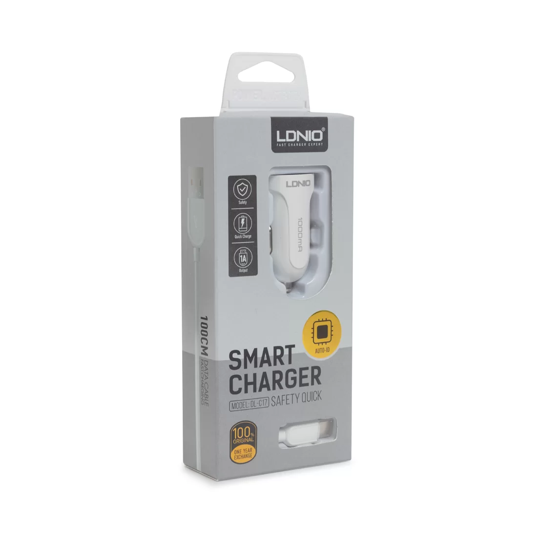 Автомобильное зарядное устройство LDNIO DL-C17 1*USB Type-C Белый – купить недорого с доставкой по Алматы и Казахстану