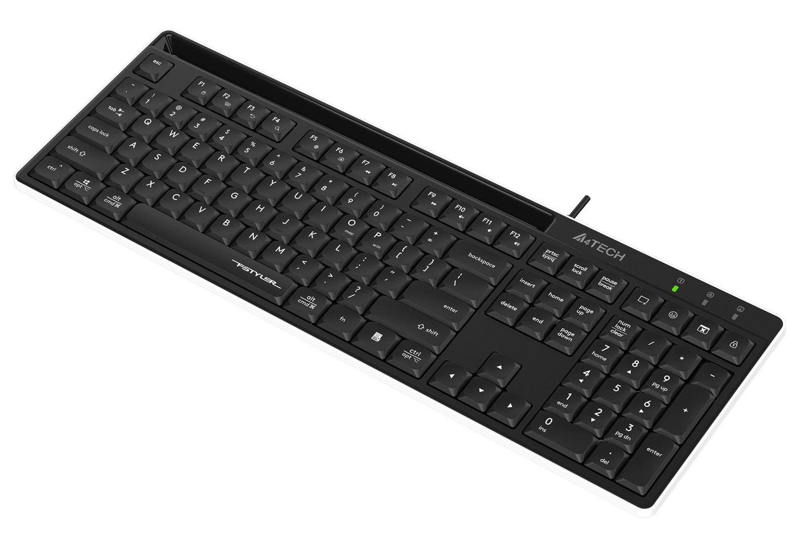 Клавиатура мембранная проводная A4Tech Fstyler FX72, чёрная