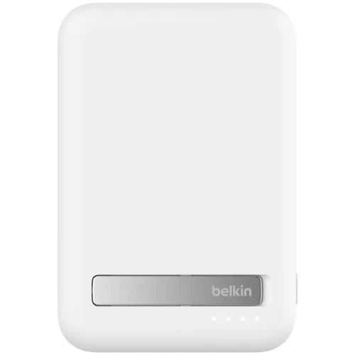 Внешний аккумулятор BELKIN 8k Qi2 MagSafe Compatible Powerbank with Kickstand, White — купить в Казахстане | neom.kz
