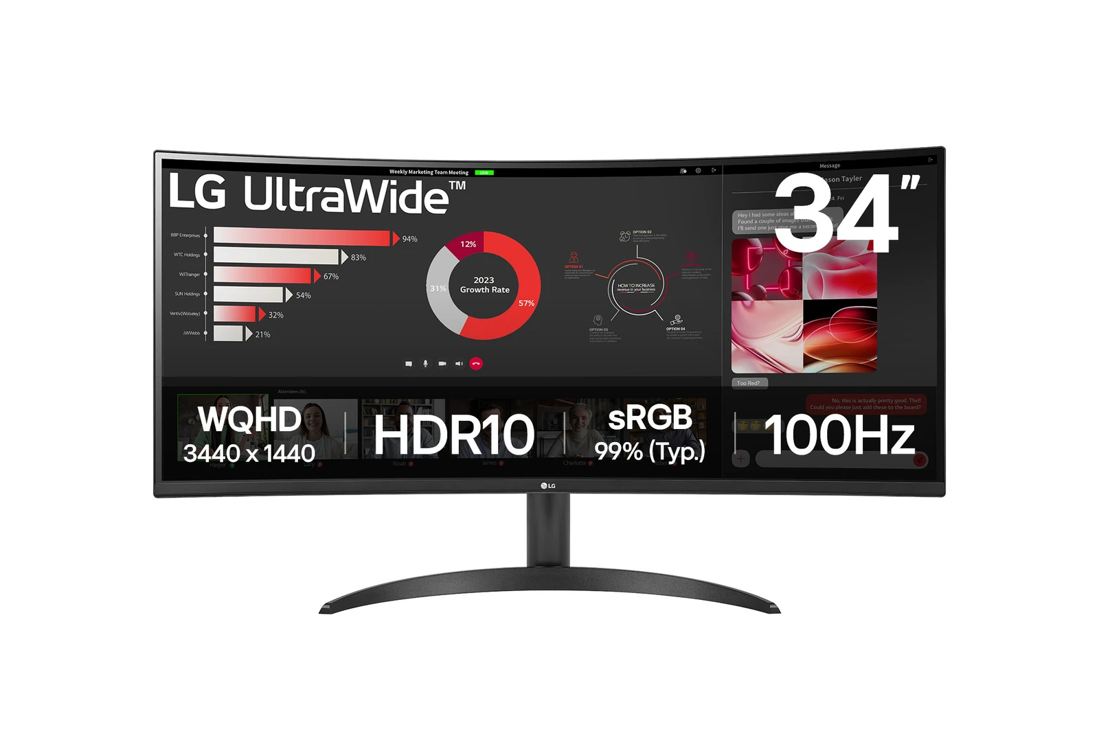 Монитор LG 34WR50QK-B 34