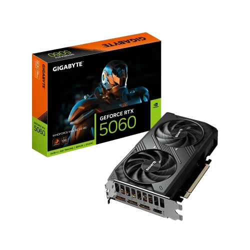 Видеокарта Gigabyte GeForce RTX 5060 Windforce Max OC 8GB GDDR7 (GV-N5060WF2MAX OCV2-8GD)