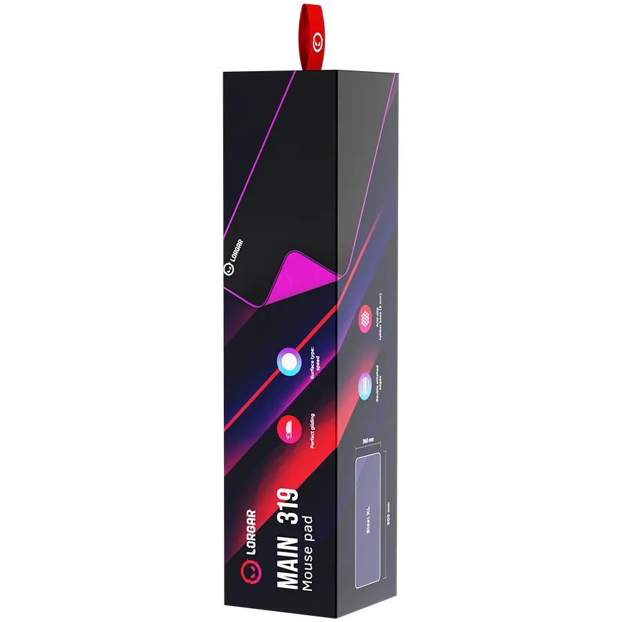 Lorgar Main 319, Gaming mouse pad, High-speed surface, Purple anti-slip rubber base, size: 900mm x 360mm x 3mm, weight 0.6kg – купить недорого с доставкой по Алматы и Казахстану фото 9