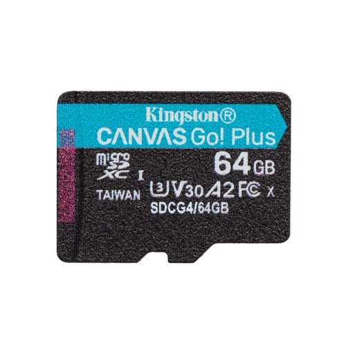 Карта памяти Kingston SDCG4/64GBSP Canvas Go Plus A2 U3 V30 64GB – купить недорого с доставкой по Алматы и Казахстану