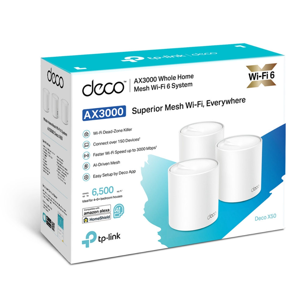 Беспроводная MESH-система Wi-Fi TP-Link Deco X50-PoE (3-pack) – купить недорого с доставкой по Алматы и Казахстану