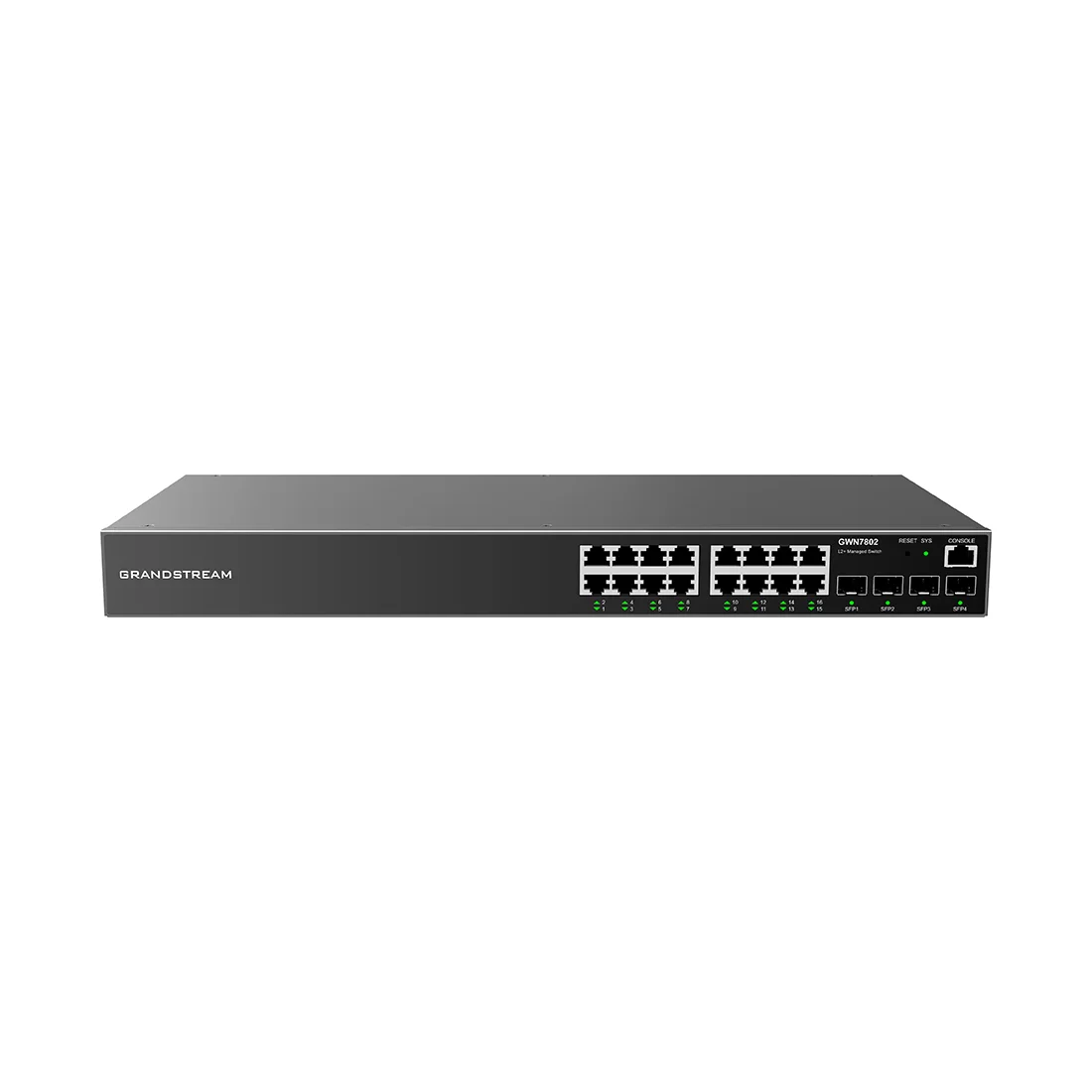 Коммутатор Grandstream GWN7802, 16 портов 1 Гбит/с, 4×SFP, управляемый L2+ – купить недорого с доставкой по Алматы и Казахстану