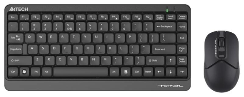 Комплект клавиатура + мышь беспроводной A4Tech Fstyler FG1112, чёрный