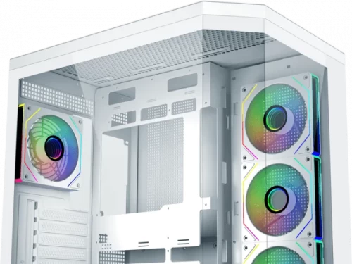 Корпус FSP U580-WA, Ultra Tower, белый, без БП