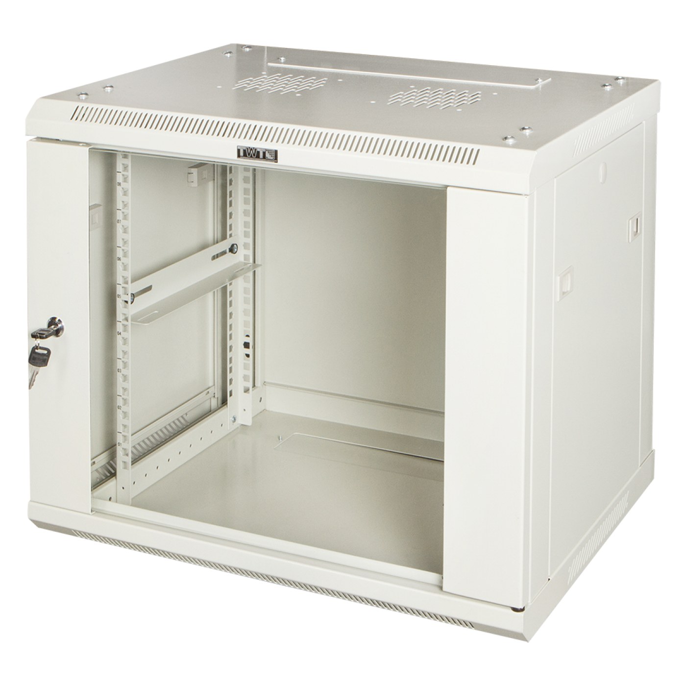 Шкаф серверный настенный Lanmaster Pro TWT-CBWPG-6U-6x6-GY 19 дюймов 6U 600x600 мм, стеклянная дверь — купить в Казахстане | neom.kz