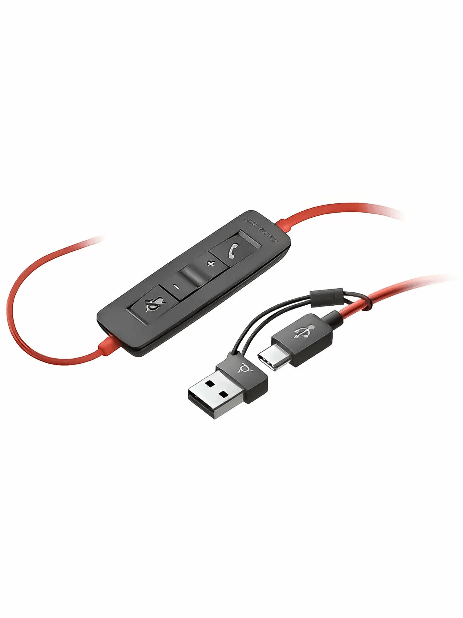 Гарнитура офисная проводная Poly Blackwire 3220 USB-C +USB-C/A Adapter, 28 мм, чёрная – купить недорого с доставкой по Алматы и Казахстану