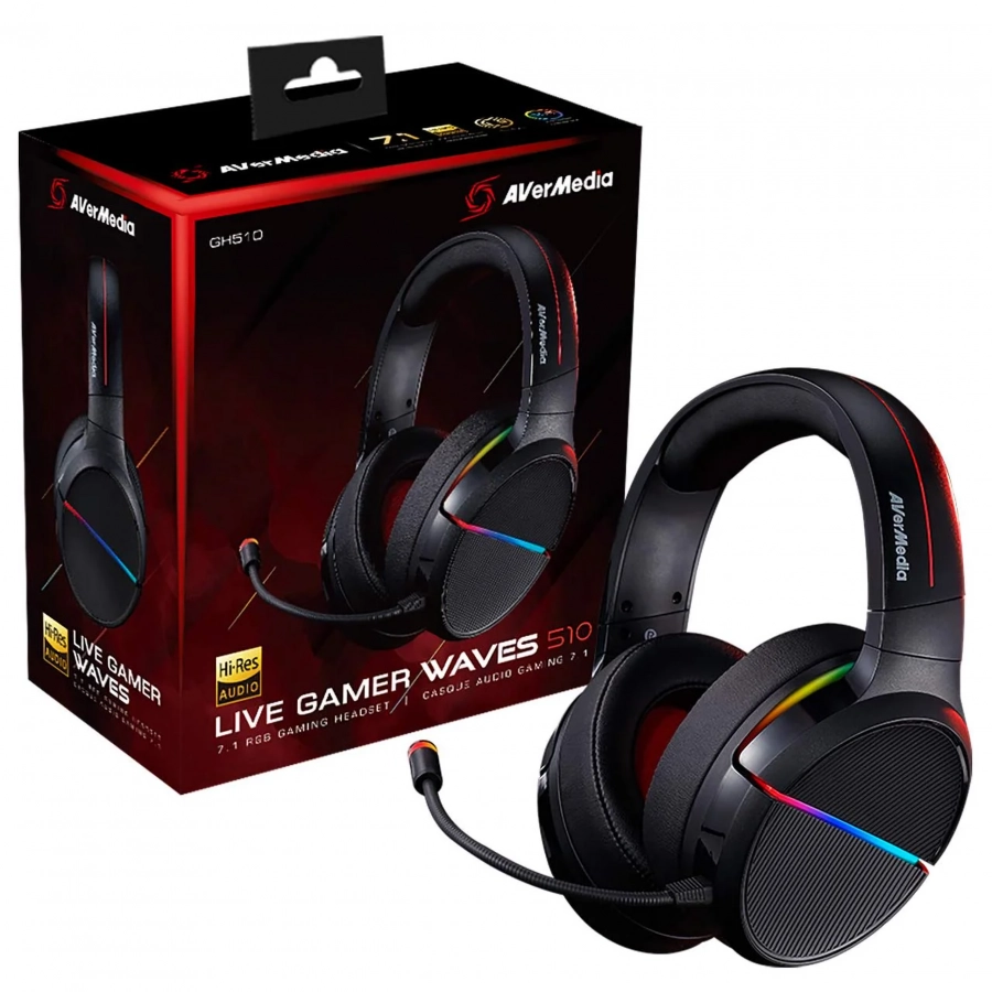 Наушники игровые проводные AVerMedia AverMedia Live Gamer WAVES 510 - GH510