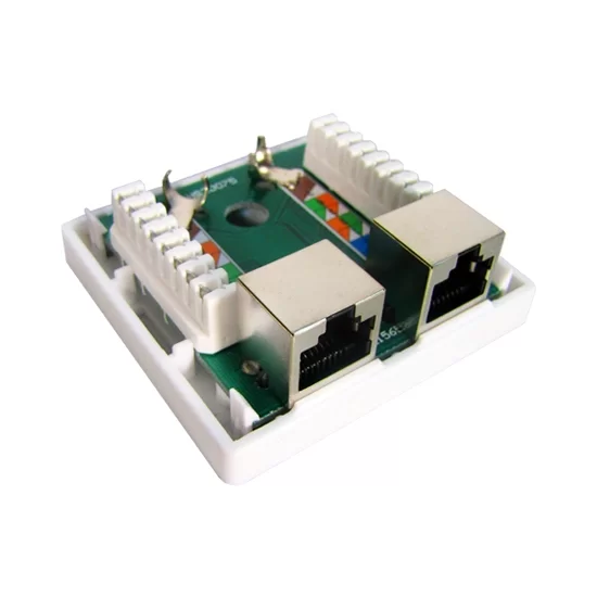 Розетка Настенная телекоммуникационная 2 Модуля SHIP A184-2 – купить недорого с доставкой по Алматы и Казахстану