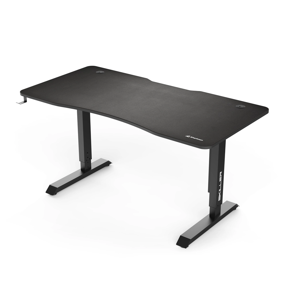 Игровой компьютерный стол Sharkoon Skiller SGD10 Black v2, 160×80 см, чёрный