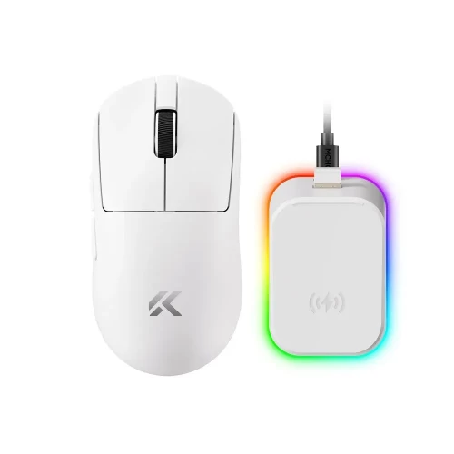 Мышь игровая беспроводная MCHOSE A7 V2 Ultra Plus, белая — купить в Казахстане | neom.kz