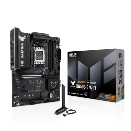 Материнская плата ASUS TUF GAMING B650E-E WIFI AM5 4xDDR5 4xSATA3 RAID 3xM.2 DP HDMI USB-C ATX – купить недорого с доставкой по Алматы и Казахстану