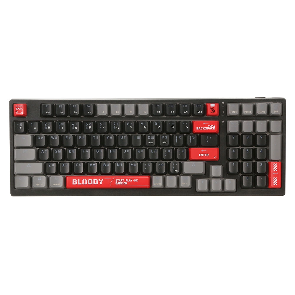 Клавиатура игровая механическая беспроводная A4Tech Bloody WS98 Sports, чёрная – купить недорого с доставкой по Алматы и Казахстану