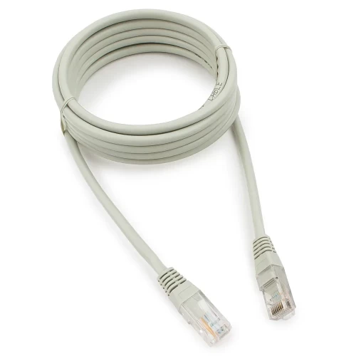 Патч-корд Cablexpert PP10-3M, U/UTP кат.5e, 3 м, серый — купить в Казахстане | neom.kz