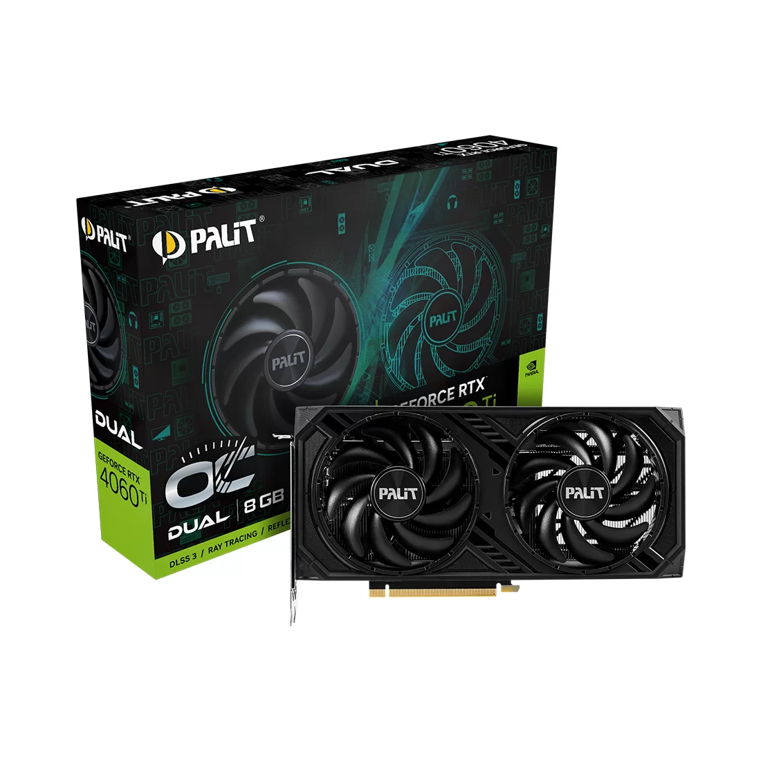 Видеокарта Palit RTX 4060 Ti Dual OC, 8 ГБ, GDDR6 фото 3