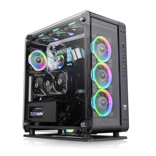 Корпус Thermaltake Core P6 TG, Midi Tower, черный, без БП
