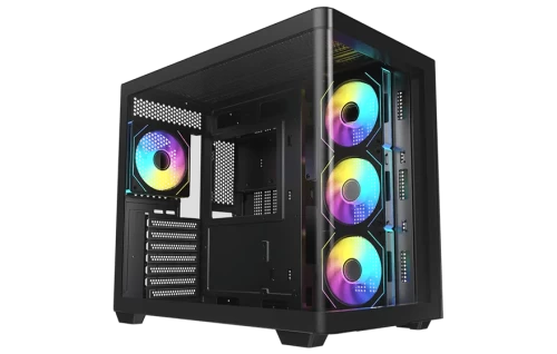Корпус AOC CG455B 4F, Midi Tower, черный