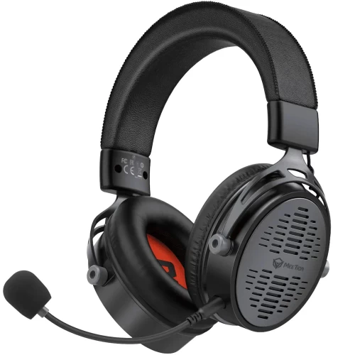 Гарнитура беспроводная Meetion BTH013 Black, 20~20,000Hz, 118±3dB, 50mm Drivers, 2.4G/BT5.3, 1200mAh, чёрная — купить в Казахстане | neom.kz