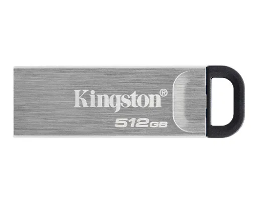 USB- Flash Kingston 512GB DataTraveler Kyson USB3.2 Gen 1 DTKN/512GB,200 МБ/с чтение, 60 МБ/с запись, Silver — купить в Казахстане | neom.kz
