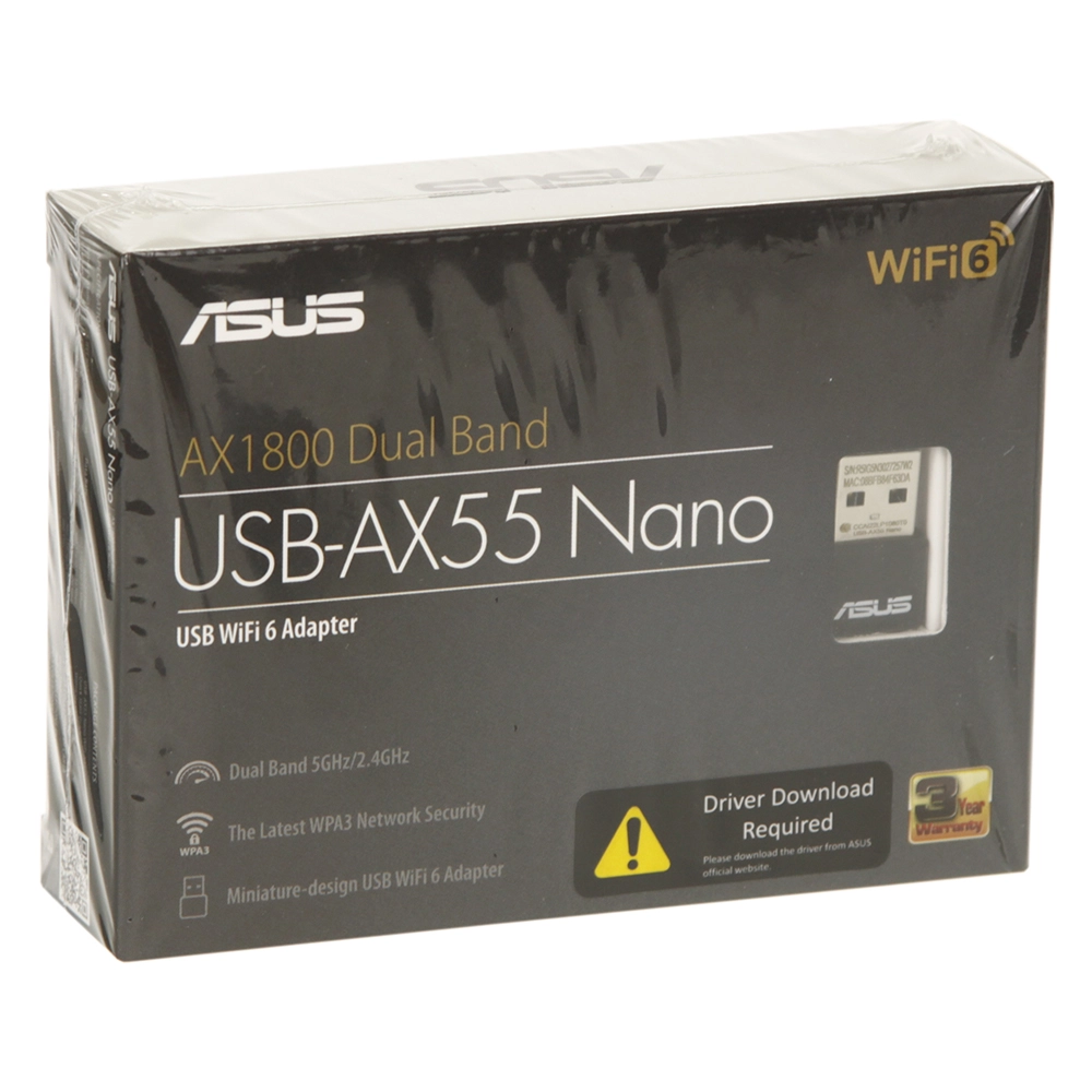 Сетевая карта Asus USB-AX55 Nano – купить недорого с доставкой по Алматы и Казахстану