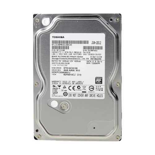 Жесткий диск HDD 1000 Gb Toshiba (DT01ACA100), 3.5", 32Mb, SATA III