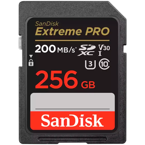 SanDisk Extreme PRO 256GB SDXC Memory Card + 2 years RescuePRO Deluxe up to 200MB/s & 140MB/s Read/Write speeds, UHS-I, Class 10, U3, V30 — купить в Казахстане | neom.kz