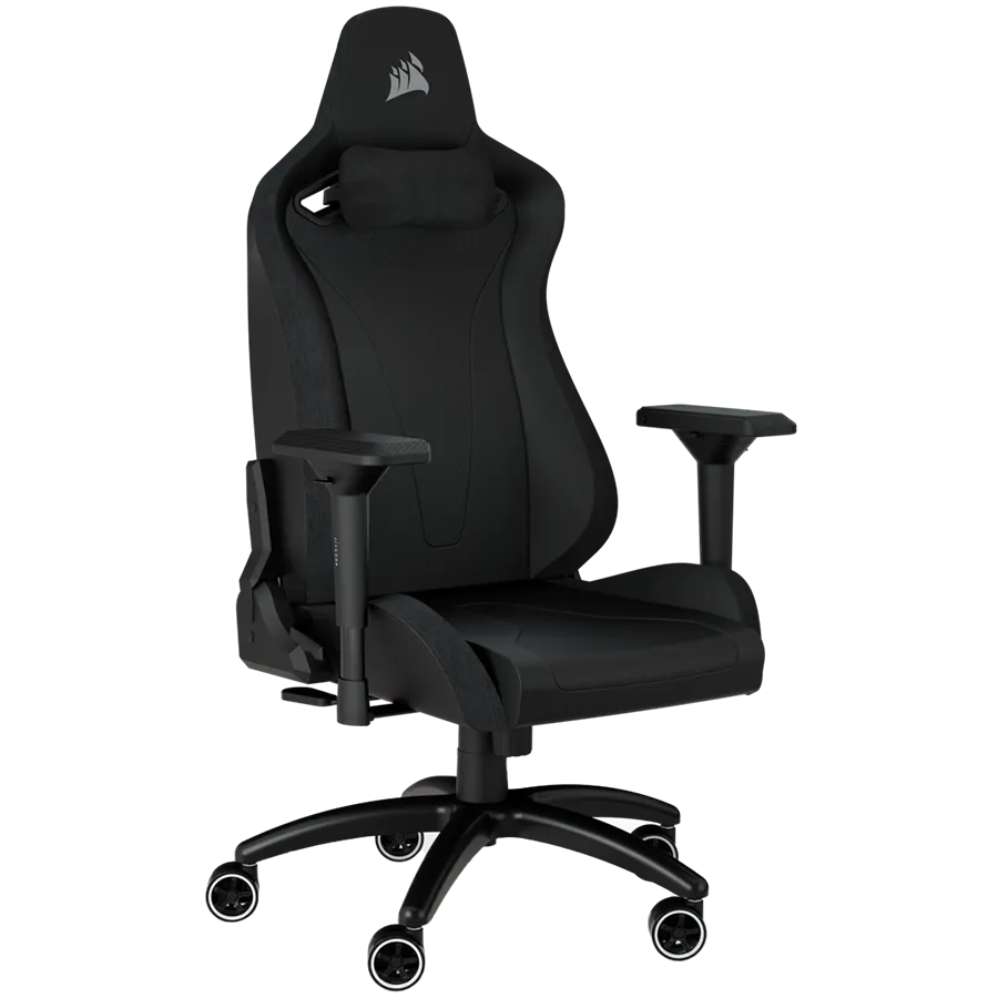 CORSAIR TC200 Soft Fabric Gaming Chair, Standard Fit - Black/Black – купить недорого с доставкой по Алматы и Казахстану