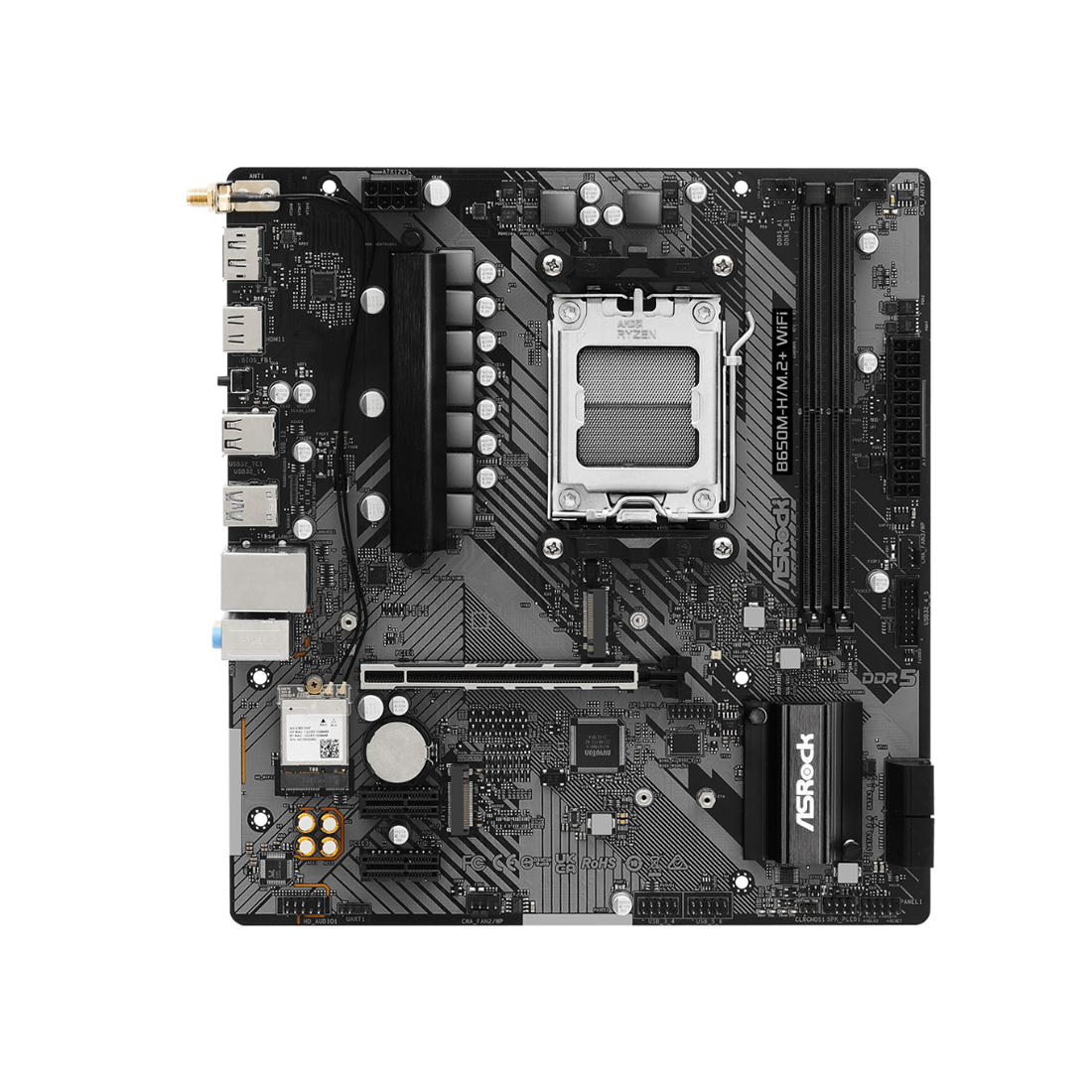 Материнская плата ASRock B650M-H/M.2+ WIFI AM5 B650 DDR5 Micro ATX