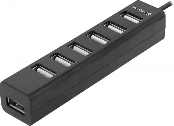 USB-хаб Defender Quadro Swift, 7 портов USB 2.0 – купить недорого с доставкой по Алматы и Казахстану