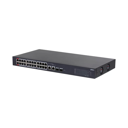 Коммутатор Dahua DH-CS4226-24ET-240, 24 порта 100 Мбит/с, 2×SFP, PoE, управляемый L2 — купить в Казахстане | neom.kz