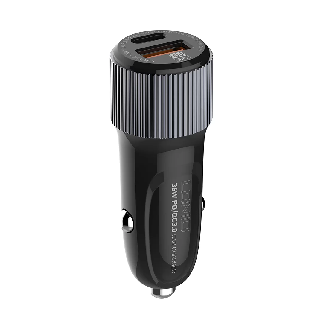 Автомобильное зарядное устройство LDNIO C510Q 2*USB（A,C) Lightning Чёрный – купить недорого с доставкой по Алматы и Казахстану