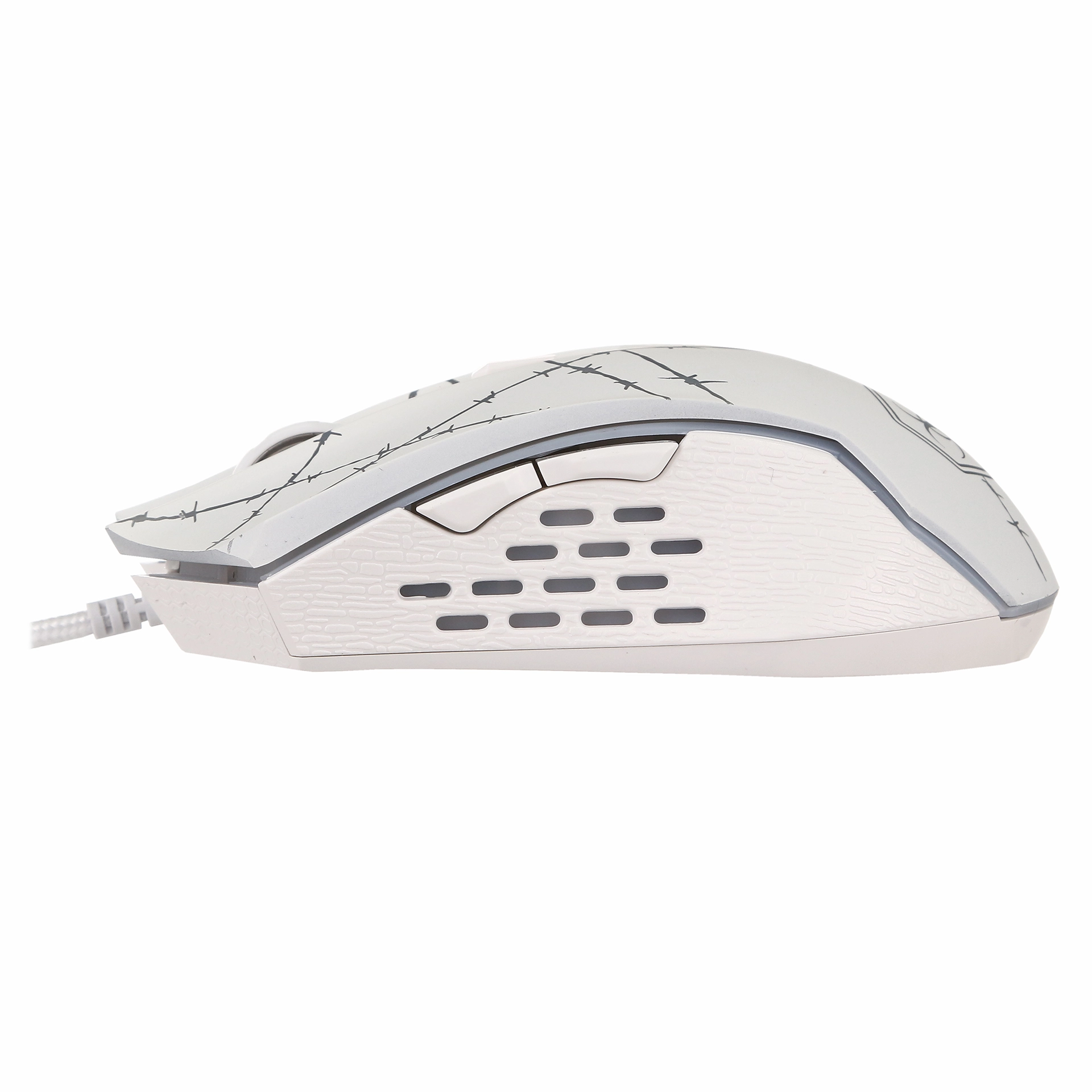 Мышь игровая проводная Defender Forced GM-020L, 6 кнопок, 3200 dpi, белая – купить недорого с доставкой по Алматы и Казахстану