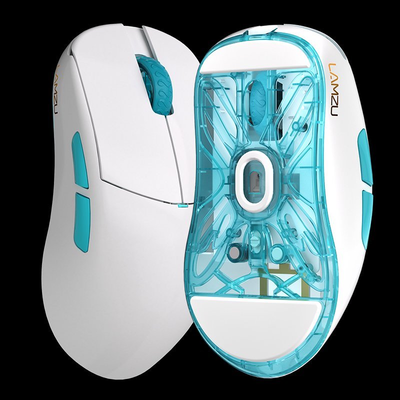 Мышь игровая беспроводная Lamzu Atlantis Mini Pro PAW3395, 26000 dpi, белая (751501425419) — купить в Казахстане | neom.kz