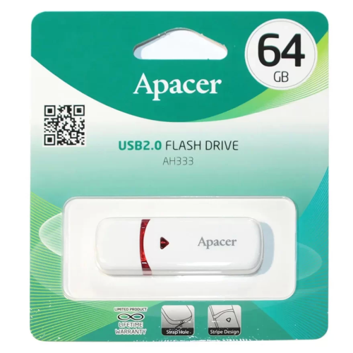 USB-накопитель Apacer AH333, 64 ГБ, USB 2.0 — купить в Казахстане | neom.kz