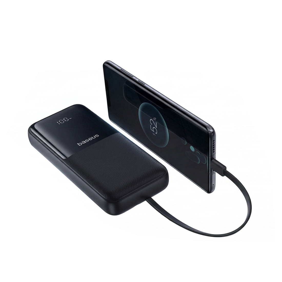 Внешний аккумулятор Baseus Dual-Cable Power Bank Display 20000mAh 22.5W Cosmic Black – купить недорого с доставкой по Алматы и Казахстану