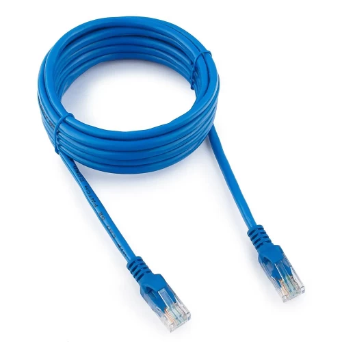 Патч-корд Cablexpert PP12-3M/B, U/UTP кат.5e, 3 м, синий — купить в Казахстане | neom.kz