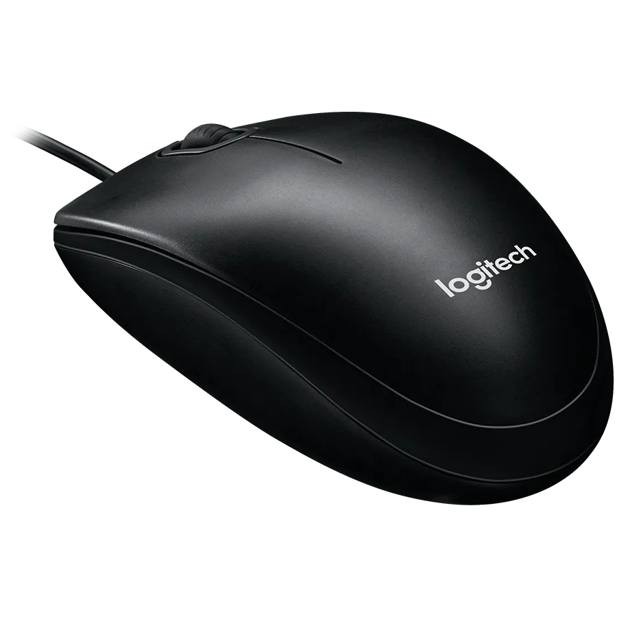 Мышь проводная Logitech B100, 3 кнопки, 800 dpi, чёрная – купить недорого с доставкой по Алматы и Казахстану фото 4