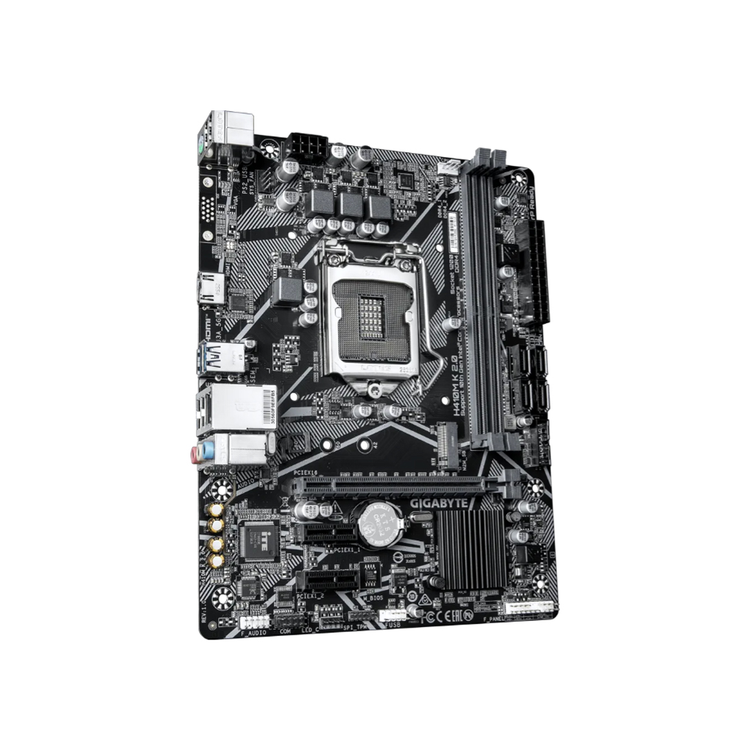 Материнская плата Gigabyte H410M-H V2 LGA1200 H410 DDR4 Micro ATX фото 3