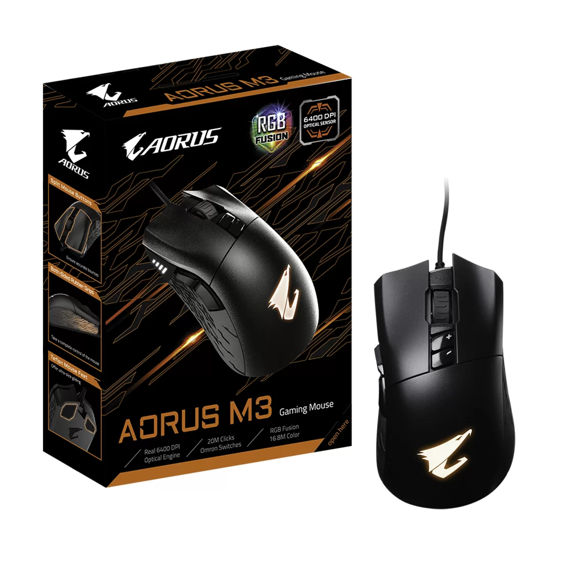 Компьютерная мышь Gigabyte GM-AORUS M3 – купить недорого с доставкой по Алматы и Казахстану