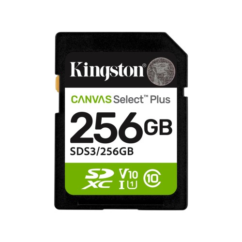 Карта памяти Kingston SDS3/256GB Canvas Select Plus C10 UHS-I U1 V10 256GB — купить в Казахстане | neom.kz