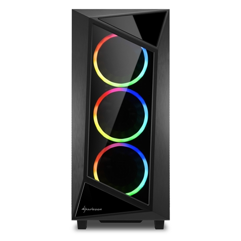 Корпус Sharkoon REV200, ATX, 2x3.5, 4x2.5,2xUSB 3.0, 2xUSB 2.0, Audio, 484*215*485mm, без БП